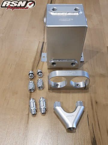 3Lt Surge Tank with Dual 044 Bracket, Y block and fittings