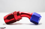 AN 4 45 Degree Swivel Fitting for Braided Rubber Hose