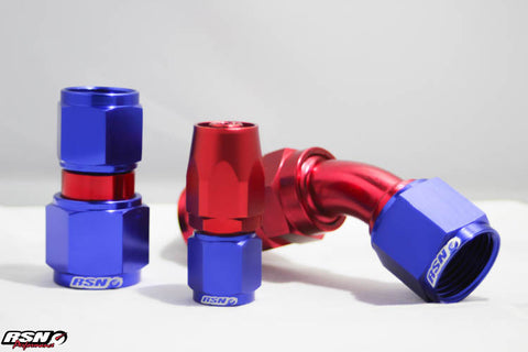 AN 6 180 Swivel Fitting for Braided Rubber Hose