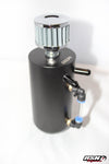 Round Catch Can with Breather in Black