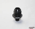 AN6 to M18 adapter for Bosch 044 fuel pump applications in Black