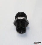 AN8 to M12 adapter for Bosch 044 fuel pump applications in Black