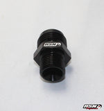 AN8 to M12 adapter for Bosch 044 fuel pump applications in Black