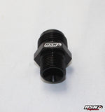 AN10 to M12 adapter for Bosch 044 fuel pump applications in Black