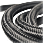 BLACK AN 8 TEFLON INNER NYLON BRAIDED HOSE