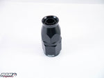 FULL FLOW AN 6 TEFLON STRAIGHT SWIVEL FITTING IN BLACK