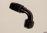 AN 8 90 BLACK DEGREE SWIVEL FITTING